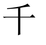 Иероглиф 千