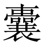Иероглиф 囊