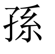 Иероглиф 孫