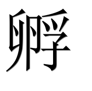 Иероглиф 孵