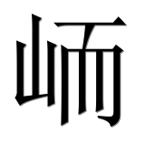Иероглиф 峏