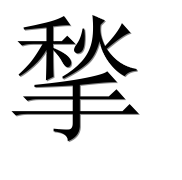 Иероглиф 揫