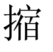 Иероглиф 摍
