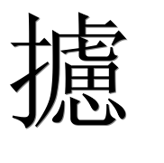 Иероглиф 攄