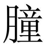 Иероглиф 朣