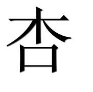 Иероглиф 杏