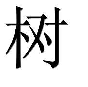 Иероглиф 树
