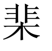 Иероглиф 棐
