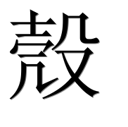 Иероглиф 殼