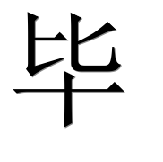 Иероглиф 毕