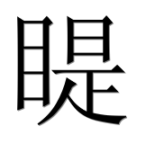 Иероглиф 睼