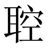 Иероглиф 聜