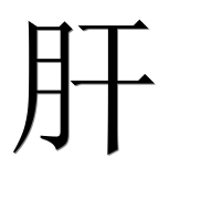 Иероглиф 肝