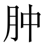 Иероглиф 肿