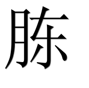 Иероглиф 胨