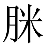 Иероглиф 脒