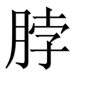 Иероглиф 脖