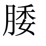 Иероглиф 腇
