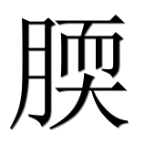 Иероглиф 腝