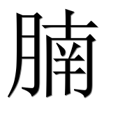 Иероглиф 腩