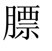 Иероглиф 膘
