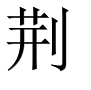 Иероглиф 荆