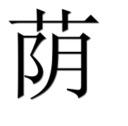 Иероглиф 荫