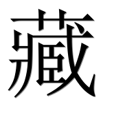 Иероглиф 藏