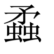 Иероглиф 蟊
