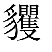 Иероглиф 貜