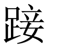 Иероглиф 踥