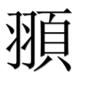 Иероглиф 頨
